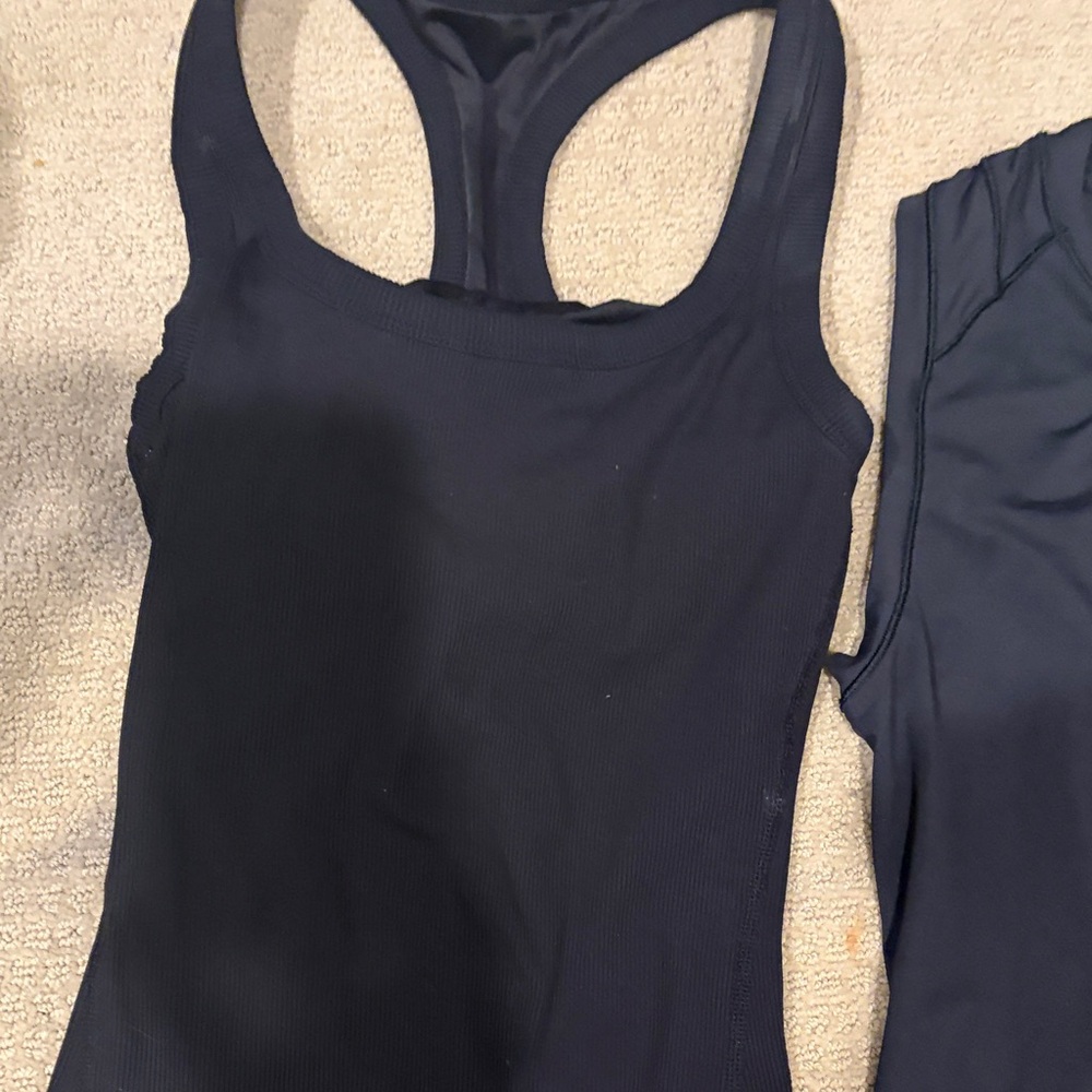 ALO Yoga Black Racerback Tank